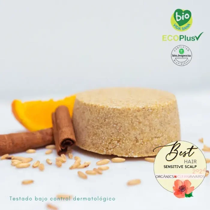 Champú sólido sin sulfatos avena y manzanilla