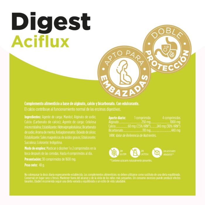 Digest Aciflux acidez gástrica etiqueta