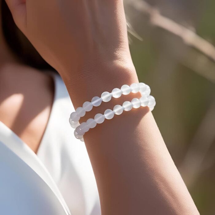 Pulsera de selenita blanca