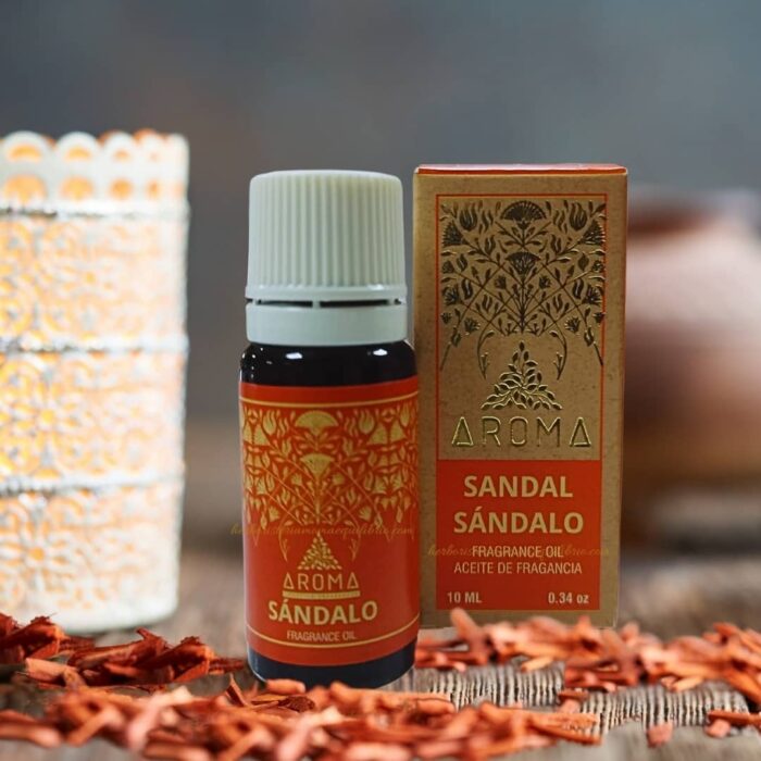 Aceite de fragancia de Sándalo propiedades aromaterapia