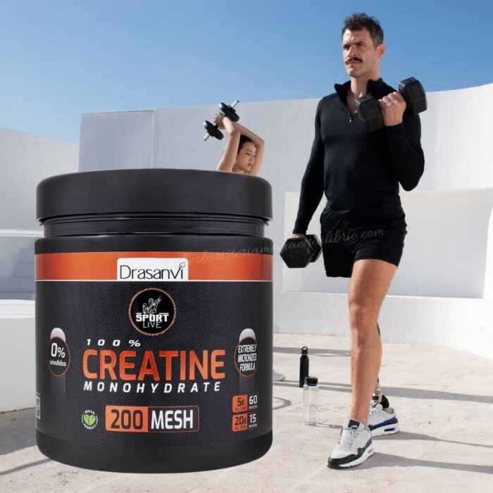 Creatina Monohidrato 200 MESH 300 g Sport Live Drasanvi - Imagen 1