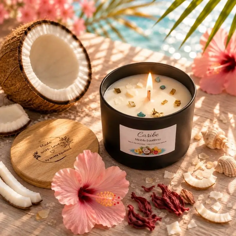 VELA ARTESANA CARIBE Vela artesana aromática